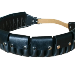 FİŞEKLİK SUNİ DERİ SİYAH KAPAKLI