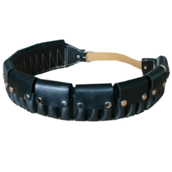 FİŞEKLİK SUNİ DERİ SİYAH KAPAKLI